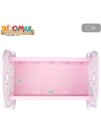Berço de madeira para boneca WOOMAX