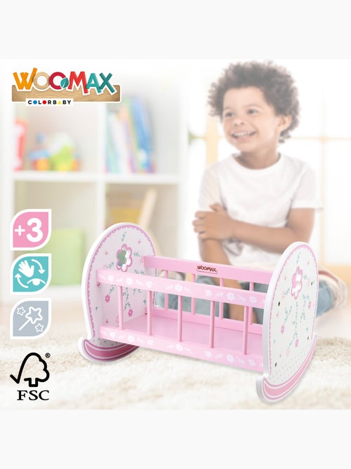Berço de madeira para boneca WOOMAX - Kiabi Berço de madeira para boneca WOOMAX - Kiabi