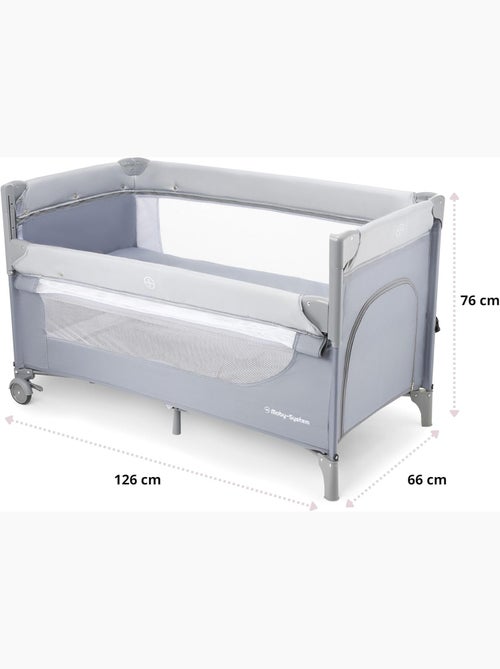 Berço de viagem 3 em 1 com trocador, colchão e saco de transporte - Kiabi