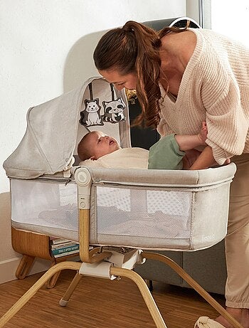 Berço de viagem 3 em 1 LIONELO Malin Evo – Berço – Rodas – Colchão incluído – Bolsa