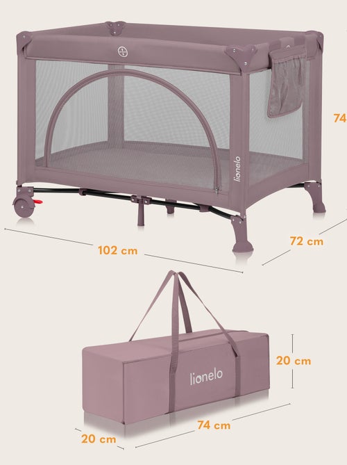 Berço de Viagem 3em1 LIONELO Laura - Parque de Bebé - Colchão - Rodas - 0-36 Meses - Kiabi Berço de Viagem 3em1 LIONELO Laura - Parque de Bebé - Colchão - Rodas - 0-36 Meses - Kiabi