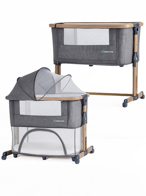 Berço evolutivo LEO cinza: cododo / cama de bebé / parque infantil - Kiabi Berço evolutivo LEO cinza: cododo / cama de bebé / parque infantil - Kiabi