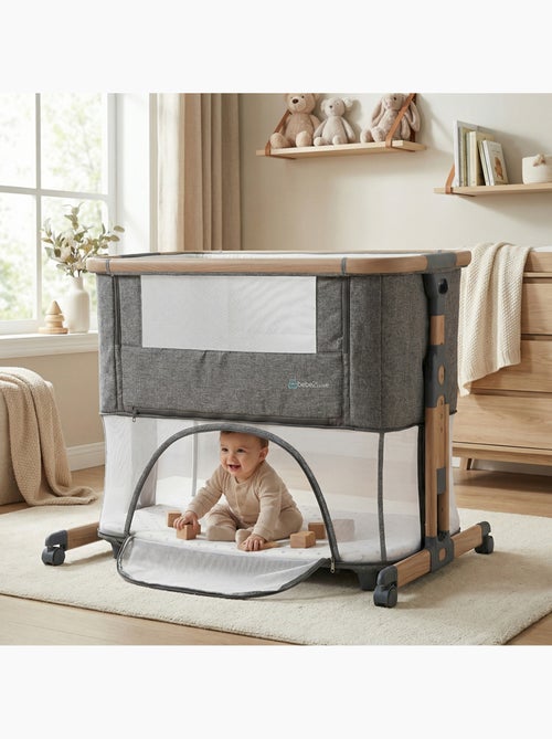 Berço evolutivo LEO cinza: cododo / cama de bebé / parque infantil - Kiabi Berço evolutivo LEO cinza: cododo / cama de bebé / parque infantil - Kiabi