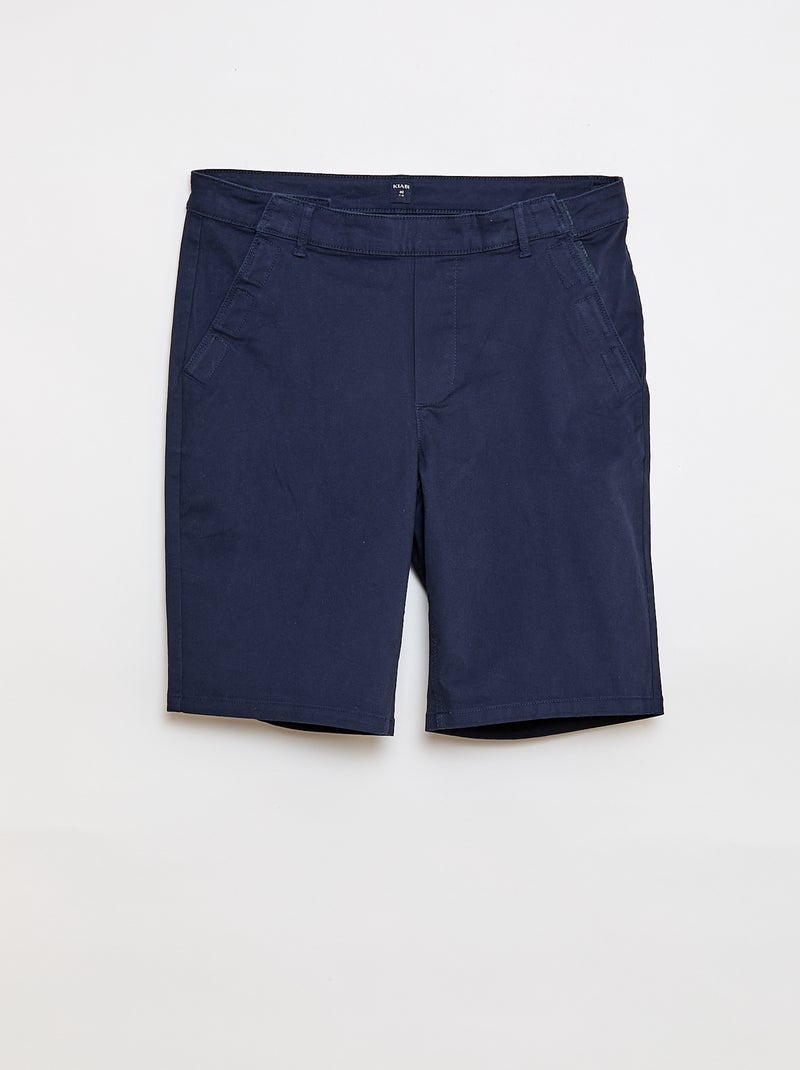 Bermuda chino - coleção fácil de vestir Azul - Kiabi