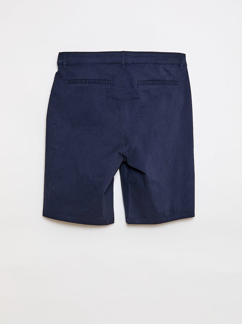 Bermuda chino - coleção fácil de vestir Azul - Kiabi