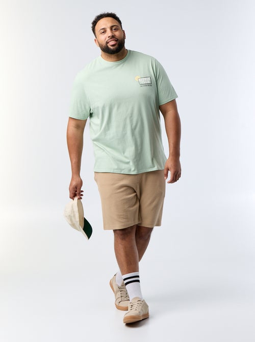 Bermuda chino com cintura elástica - Kiabi