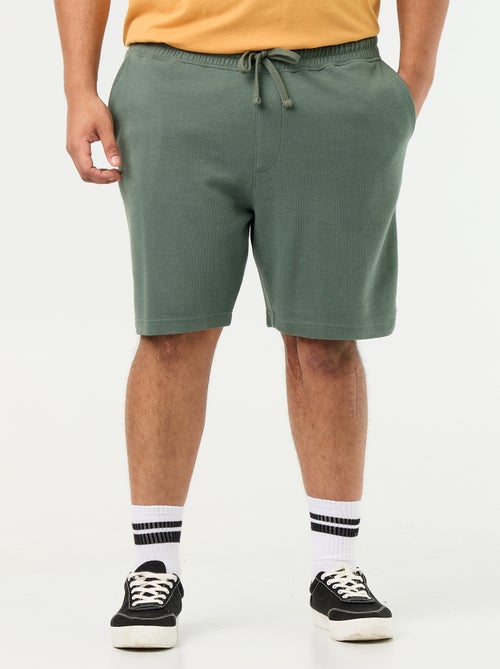 Bermuda chino com cintura elástica - Kiabi Bermuda chino com cintura elástica - Kiabi