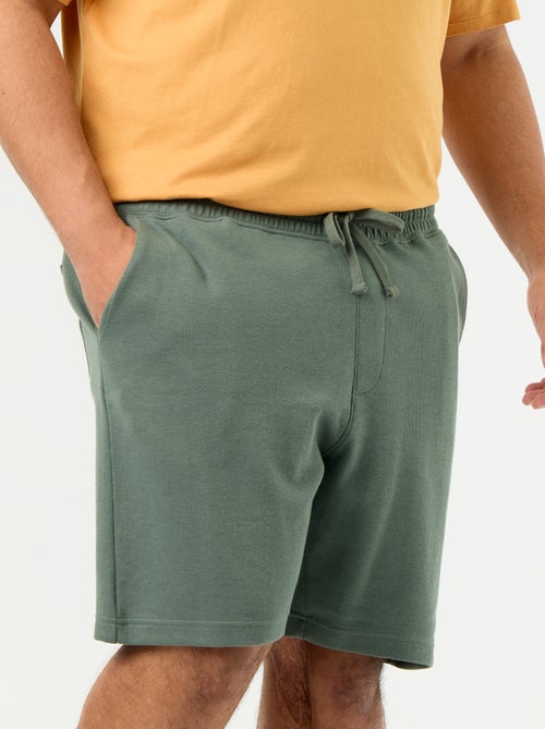 Bermuda chino com cintura elástica - Kiabi Bermuda chino com cintura elástica - Kiabi