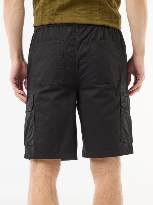 Bermuda chino em popeline com bolsos de aba - Kiabi