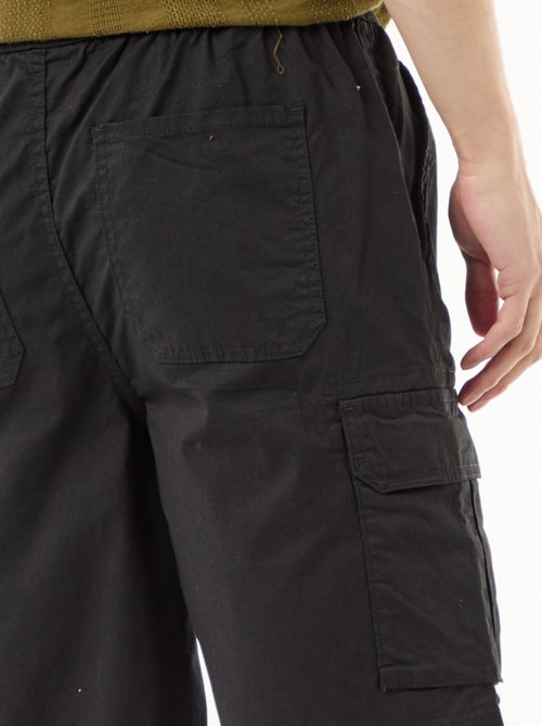 Bermuda chino em popeline com bolsos de aba - Kiabi