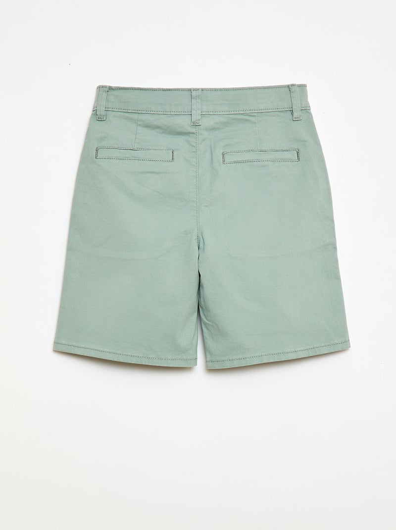 Bermuda chino em sarja Azul - Kiabi