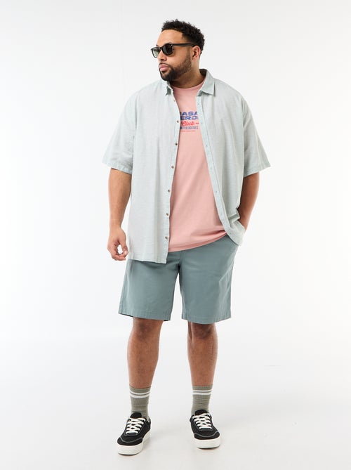 Bermuda chino em sarja - Kiabi