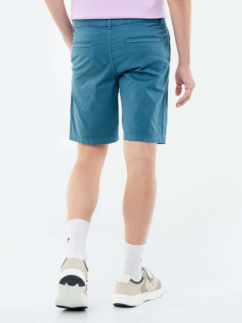 Bermuda chino lisa Azul - Kiabi