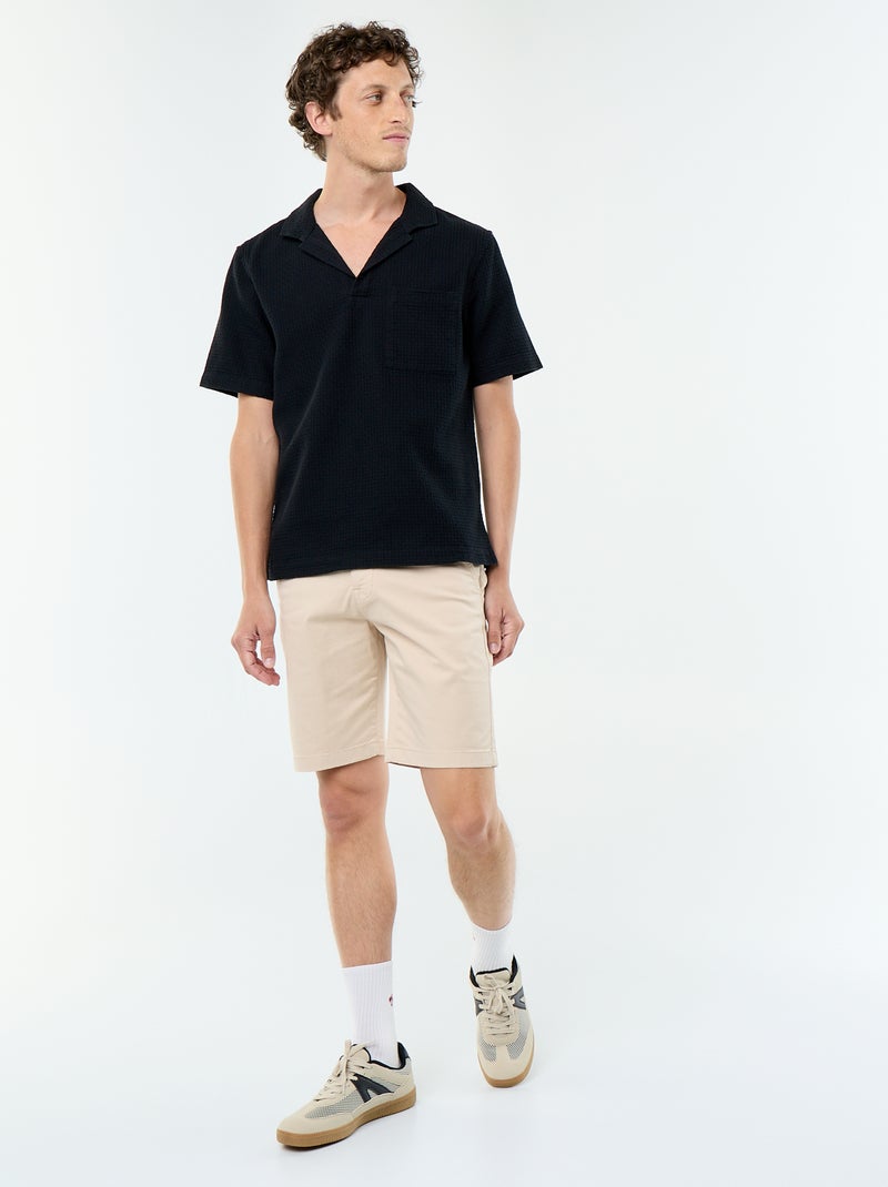 Bermuda chino lisa Bege - Kiabi