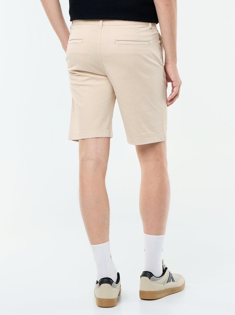 Bermuda chino lisa Bege - Kiabi
