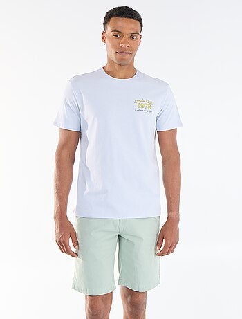 Bermuda chino liso em sarja