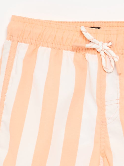 Bermuda de banho às riscas - Kiabi