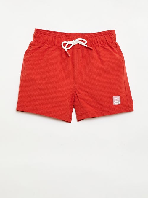 Bermuda de banho com efeito waffle - Kiabi