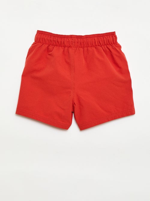 Bermuda de banho com efeito waffle - Kiabi