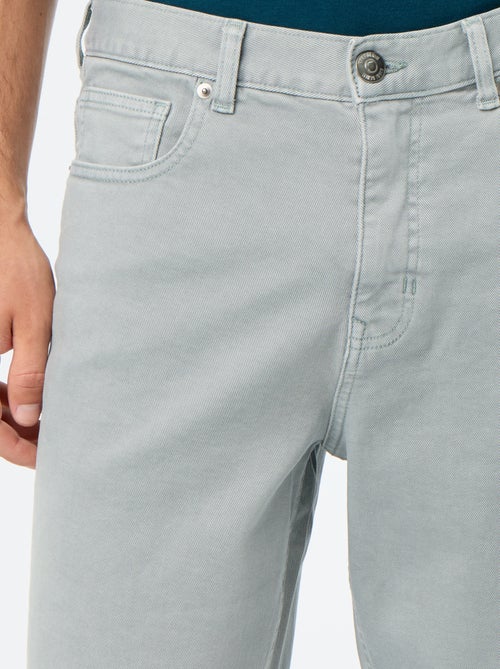Bermuda de ganga com 5 bolsos - Kiabi