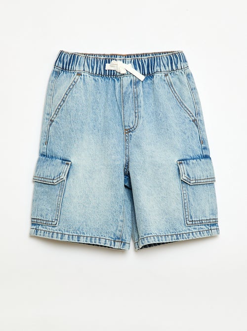 Bermuda de ganga multibolsos - Kiabi