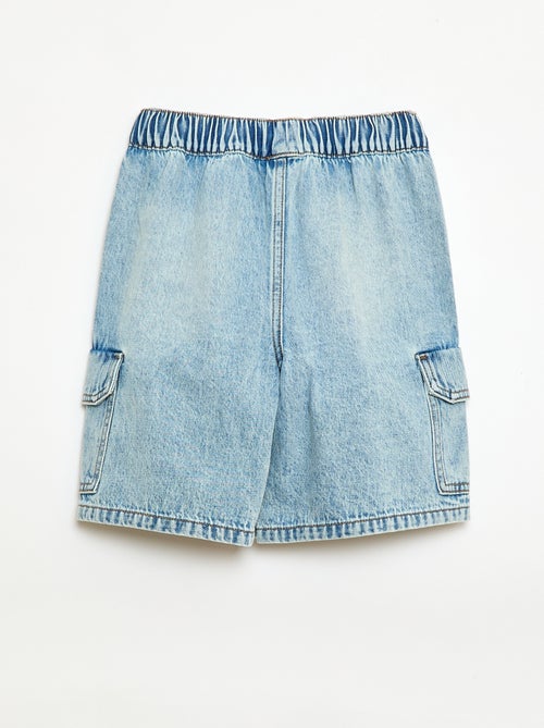 Bermuda de ganga multibolsos - Kiabi