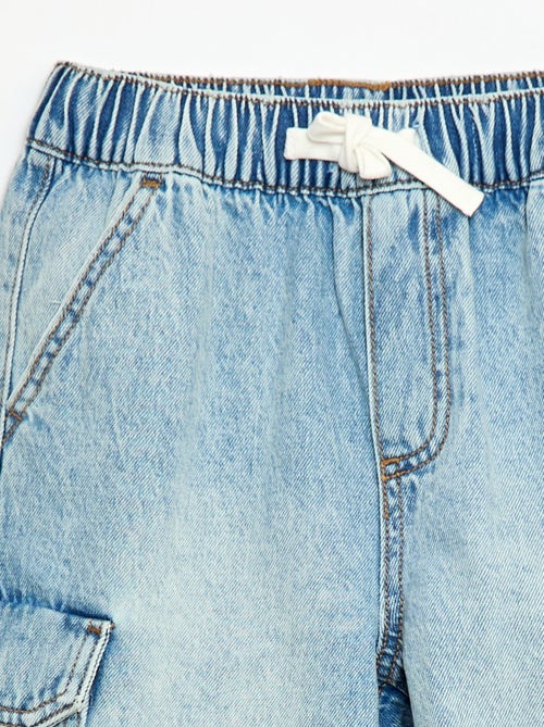 Bermuda de ganga multibolsos - Kiabi