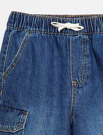 Bermuda de ganga multibolsos