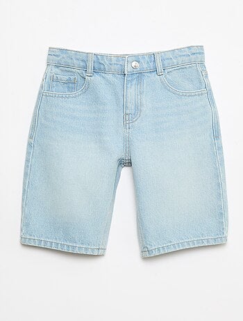 Bermuda de ganga slim fit stretch em algodão