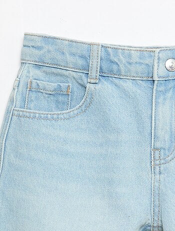 Bermuda de ganga slim fit stretch em algodão