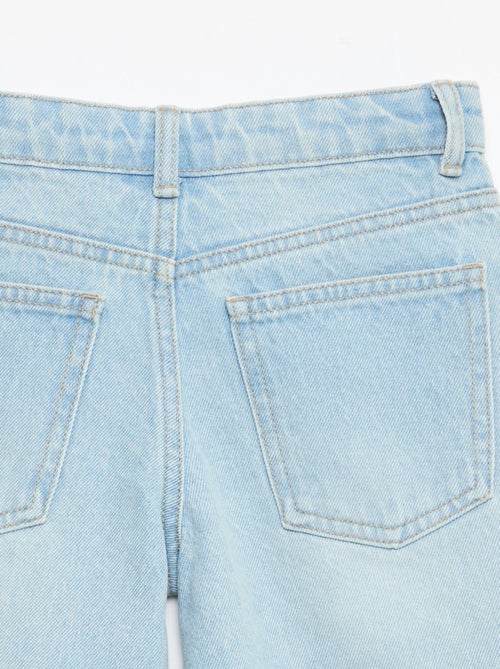 Bermuda de ganga slim fit stretch em algodão - Kiabi