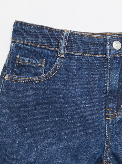 Bermuda de ganga slim fit stretch em algodão - Kiabi