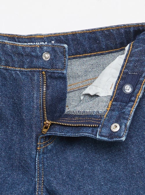 Bermuda de ganga slim fit stretch em algodão - Kiabi