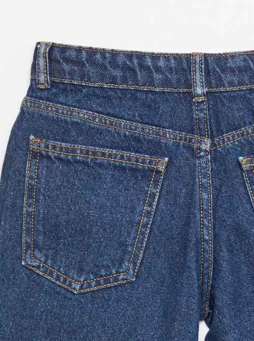 Bermuda de ganga slim fit stretch em algodão - Kiabi