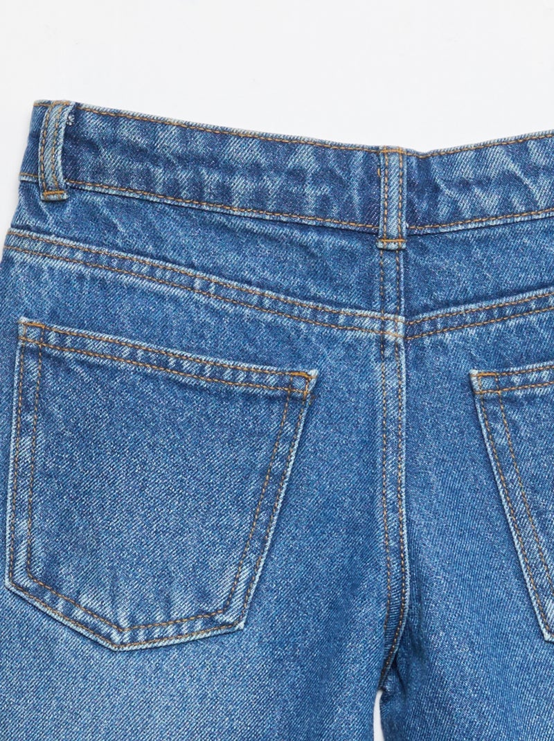 Bermuda de ganga slim fit stretch em algodão Azul - Kiabi