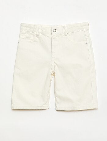 Bermuda de ganga slim fit stretch em algodão
