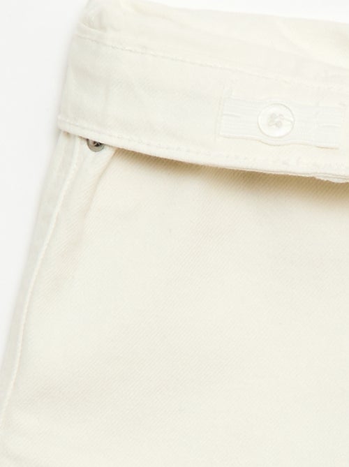 Bermuda de ganga slim fit stretch em algodão - Kiabi