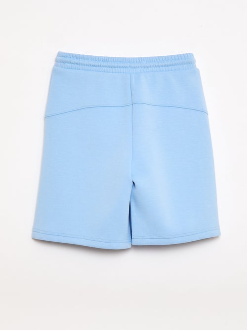 Bermuda de moletom com bolsos com zíper - Kiabi