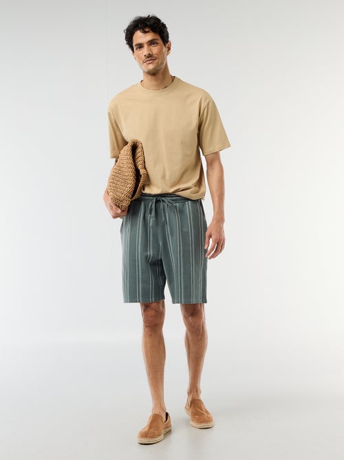 Bermuda em French Terry - Kiabi