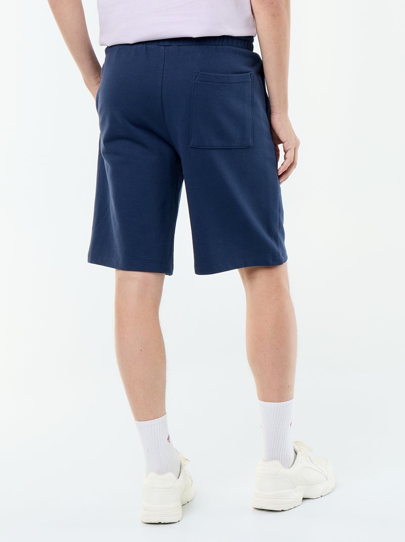 Bermuda em French Terry Azul - Kiabi