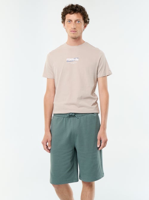 Bermuda em French Terry - Kiabi