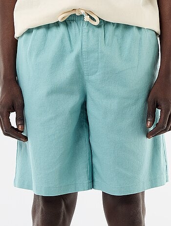 Bermuda em linho misturado