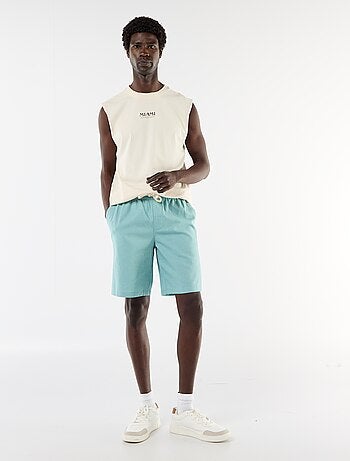 Bermuda em linho misturado