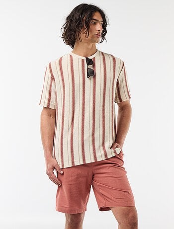 Bermuda em linho misturado