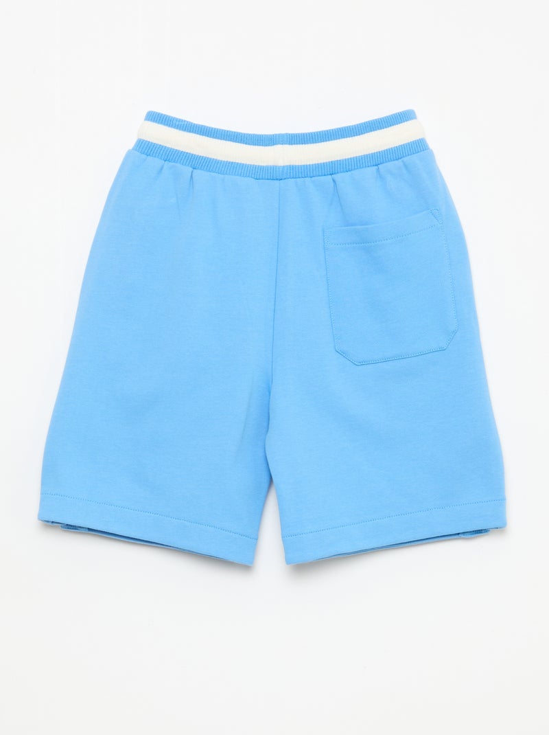 Bermuda em moletom Azul - Kiabi