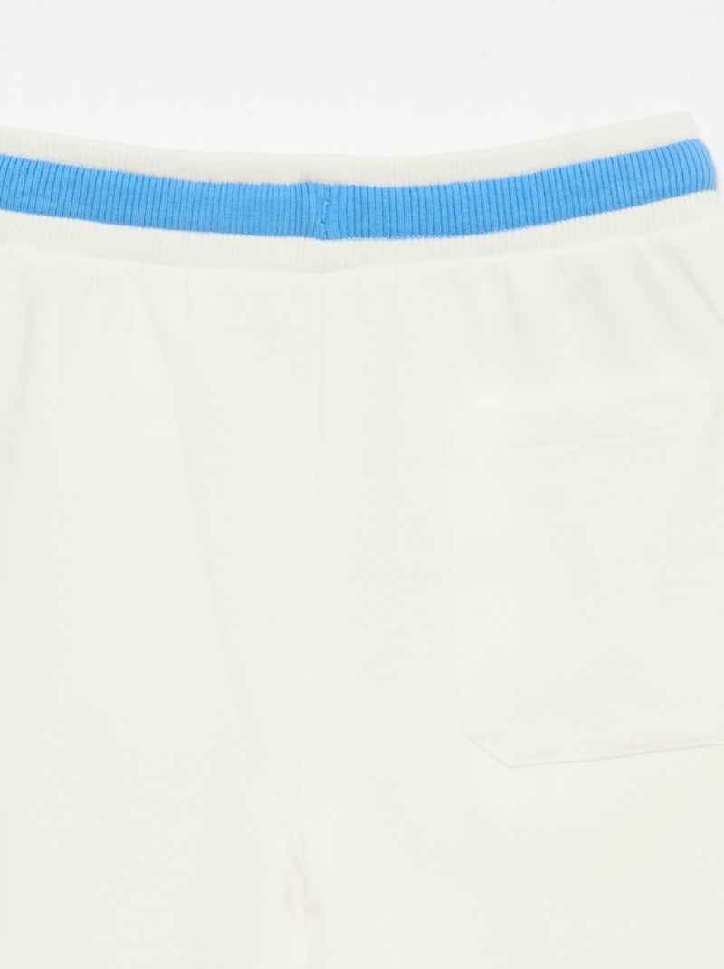 Bermuda em moletom Branco - Kiabi