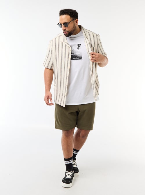 Bermuda em moletom leve - Kiabi