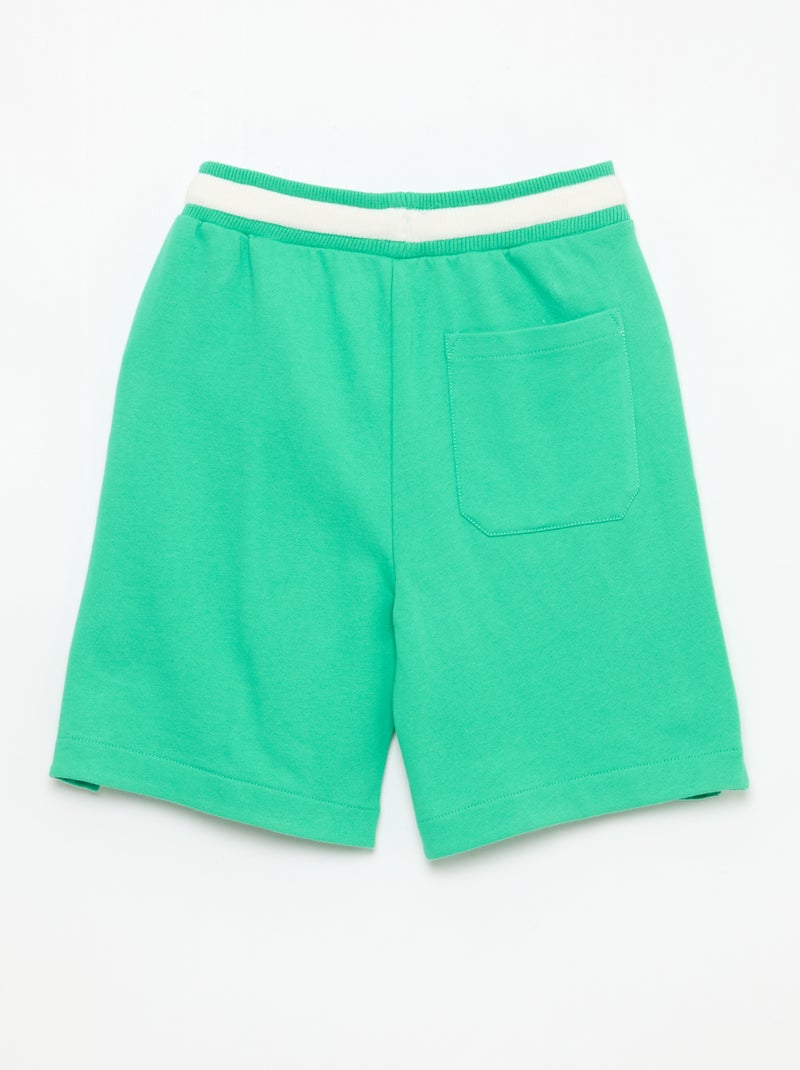 Bermuda em moletom Verde - Kiabi