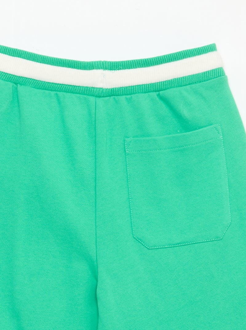 Bermuda em moletom Verde - Kiabi