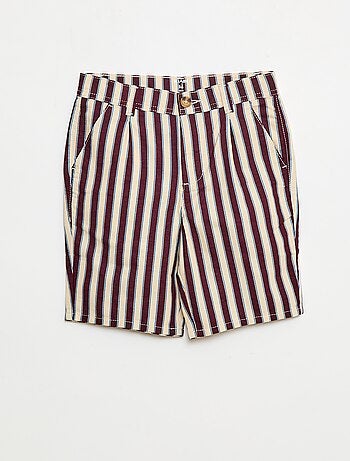 Bermuda em oxford ajustável